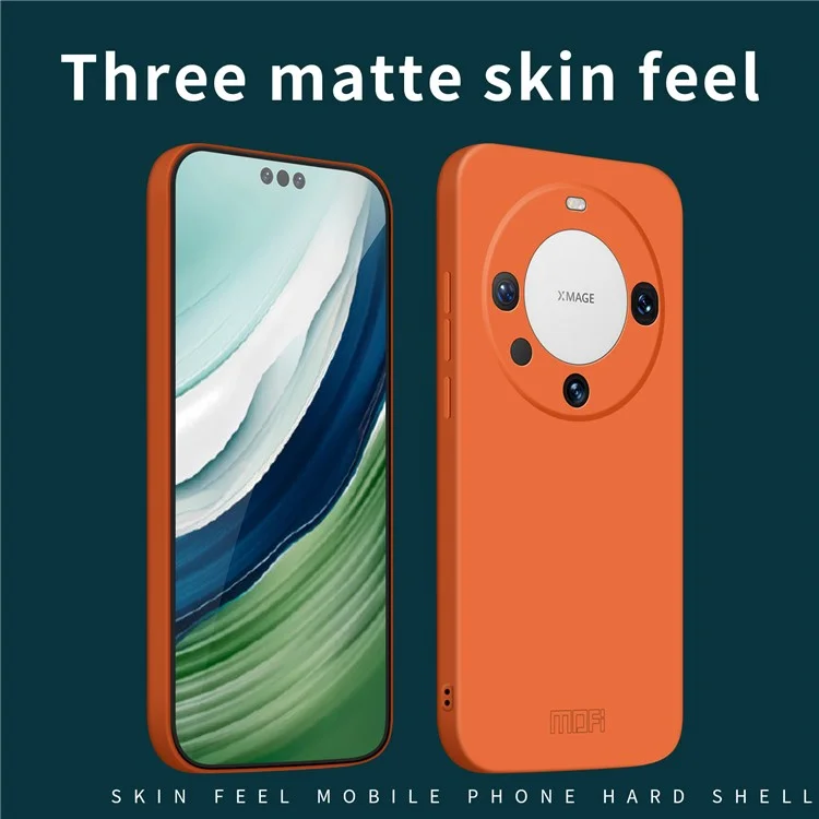 MOFI JK Qin Series For Huawei Mate 60 Phone Case Acrylic+TPU Matte Cover - Orange