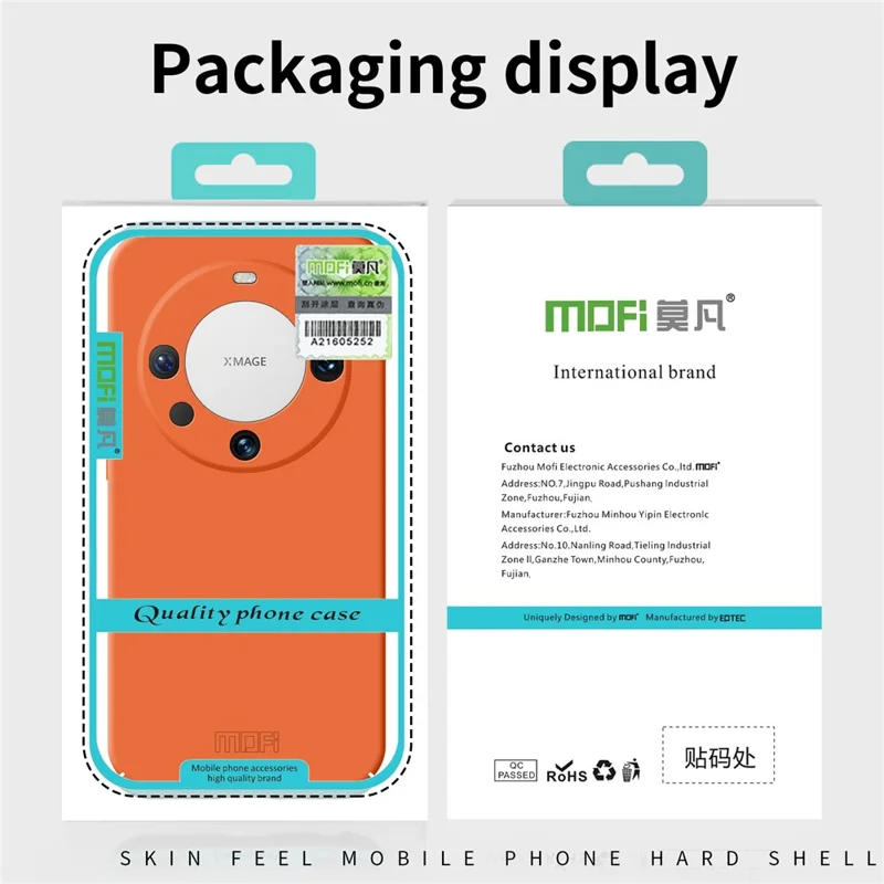 MOFI JK Qin Series für Huawei Mate 60 Pro Hülle, matte Touchoberfläche - Orange