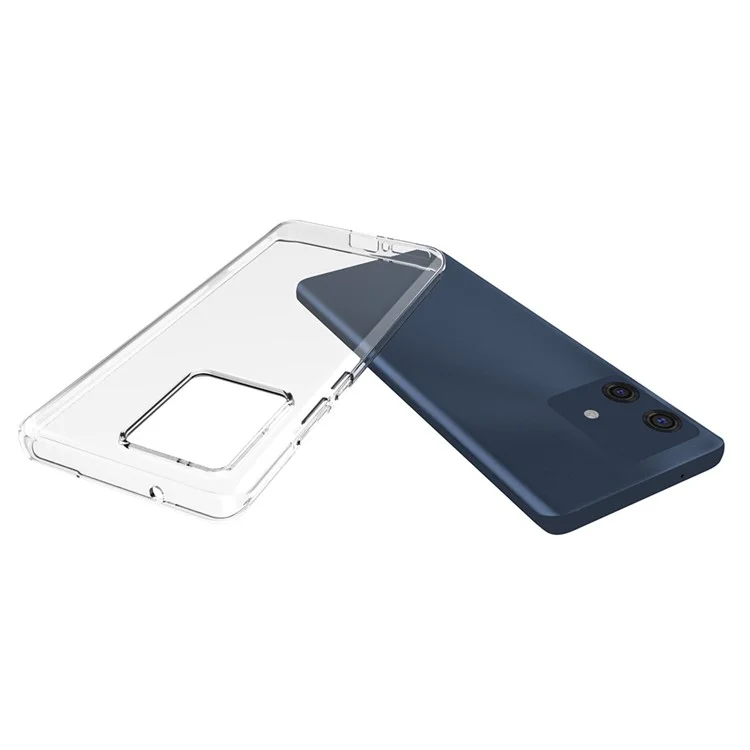 Pour Motorola Edge 40 Neo 5G Coque de protection en TPU transparente (Grand trou pour l'objectif arrière)