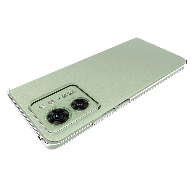 Para Motorola Edge 40 5G Case Transparente TPU Capa de Telefone (Big Rear Lens Hole)