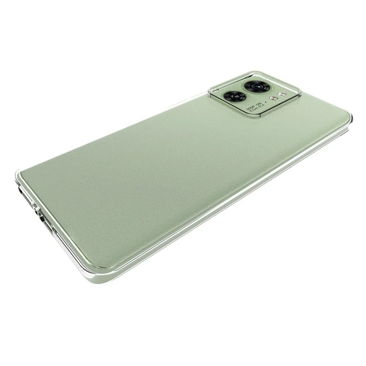 Para Motorola Edge 40 5G Case Transparente TPU Capa de Telefone (Big Rear Lens Hole)