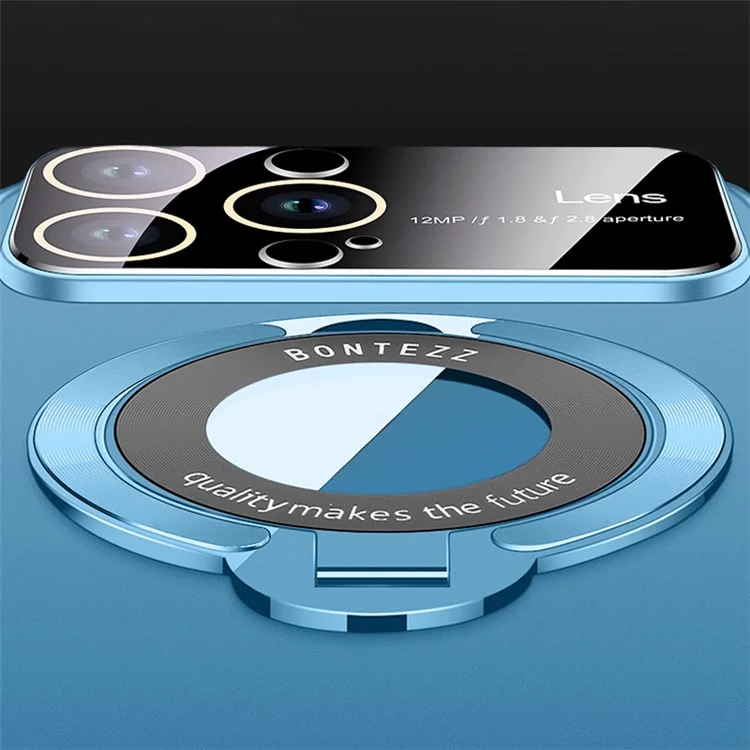 VOERO For iPhone 14 Pro Magnetic Case PC Phone Cover Compatible with MagSafe - Blue
