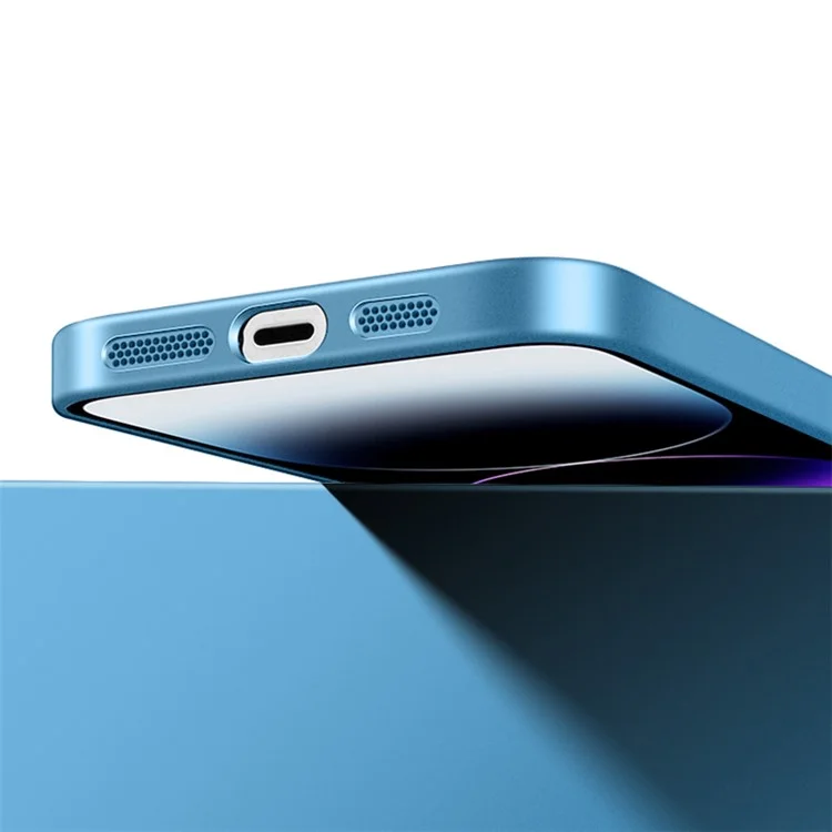 VOERO For iPhone 14 Pro Magnetic Case PC Phone Cover Compatible with MagSafe - Blue