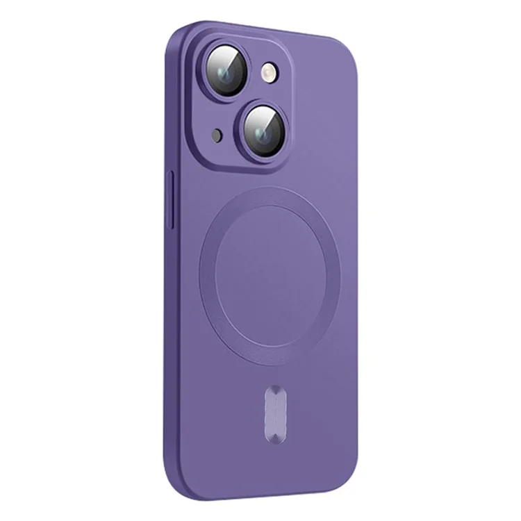ENKAY HAT PRINCE para iPhone 15 Funda Compatible con MagSafe Anticaída Funda TPU para teléfono - Púrpura