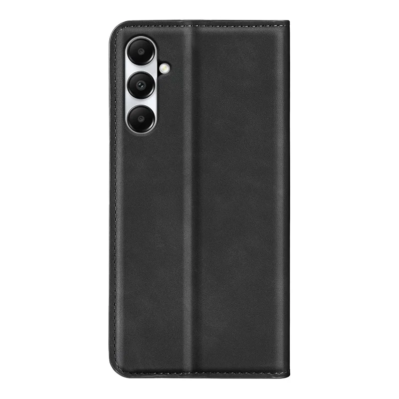 For Samsung Galaxy A05s 4G Case Wallet Stand PU Leather Skin-touch Mobile Phone Cover - Black