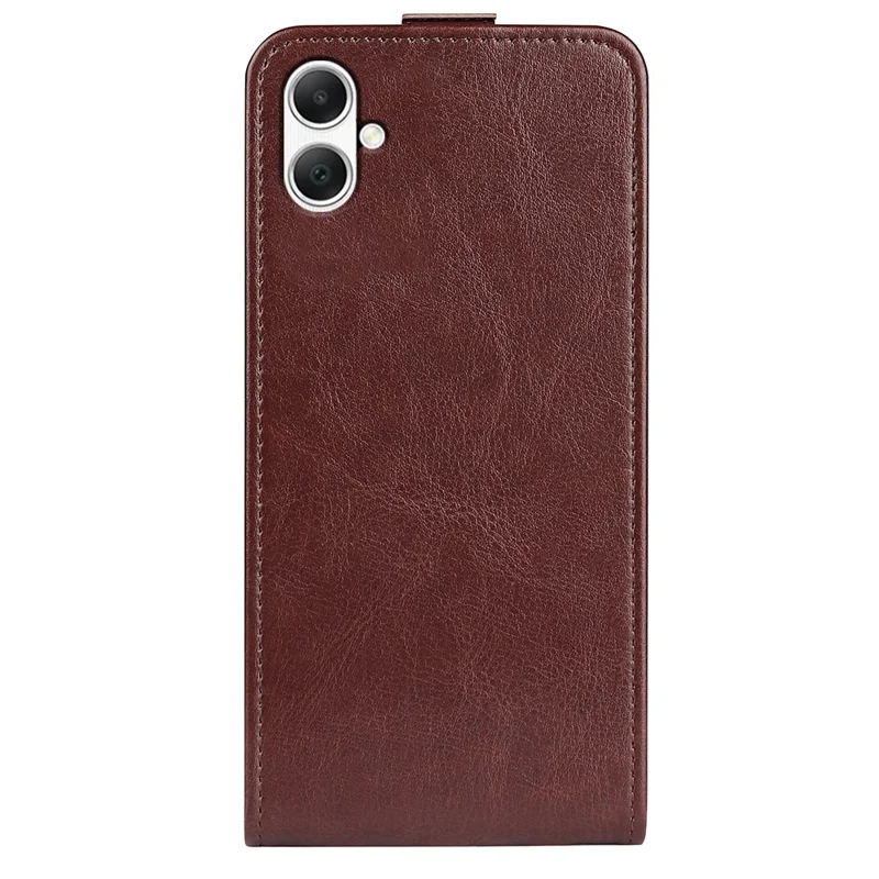 Pour étui Samsung Galaxy A05 4G Crazy Horse Texture Cellulaire Couverture en cuir avec slot carte - Marron