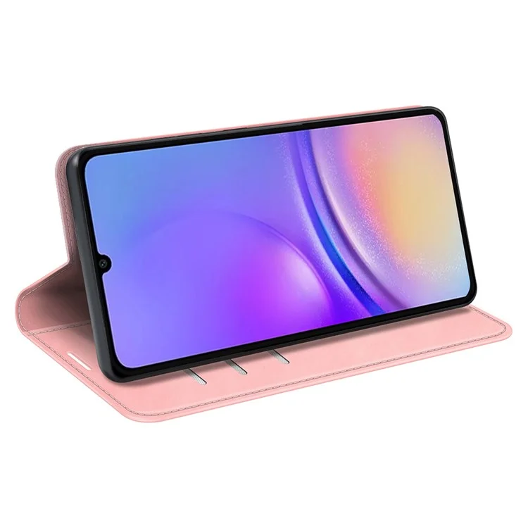Per Samsung Galaxy A05 4G Case PU Leather Phone Wallet Skin-touch Flip Cover - Rosa
