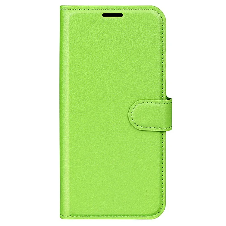 Для Samsung Galaxy A05 4G Case Litchi Texture Folding Stand Leather Phone Shell - Green