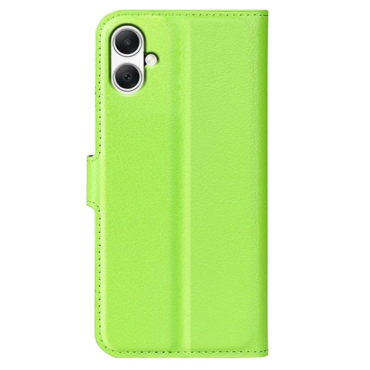 Для Samsung Galaxy A05 4G Case Litchi Texture Folding Stand Leather Phone Shell - Green