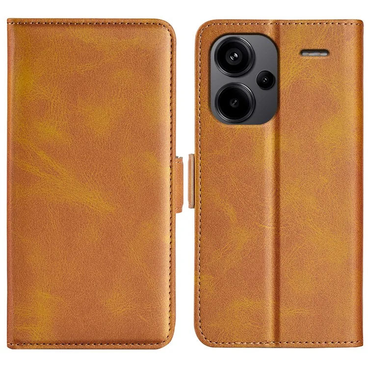 Funda para Xiaomi Redmi Note 13 Pro+ 5G, protección contra caídas, cartera de piel, soporte, funda para teléfono celular - Amarillo