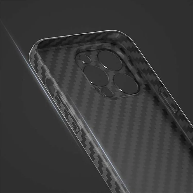 Für iPhone 14 Pro Max Case Carbon Fiber Textur Harte PC Anti-Drop-Handyhülle - Schwarz+Grün