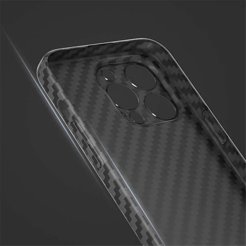 For iPhone 14 Pro Max Case Carbon Fiber Texture Hard PC Anti-drop Phone Cover - Green