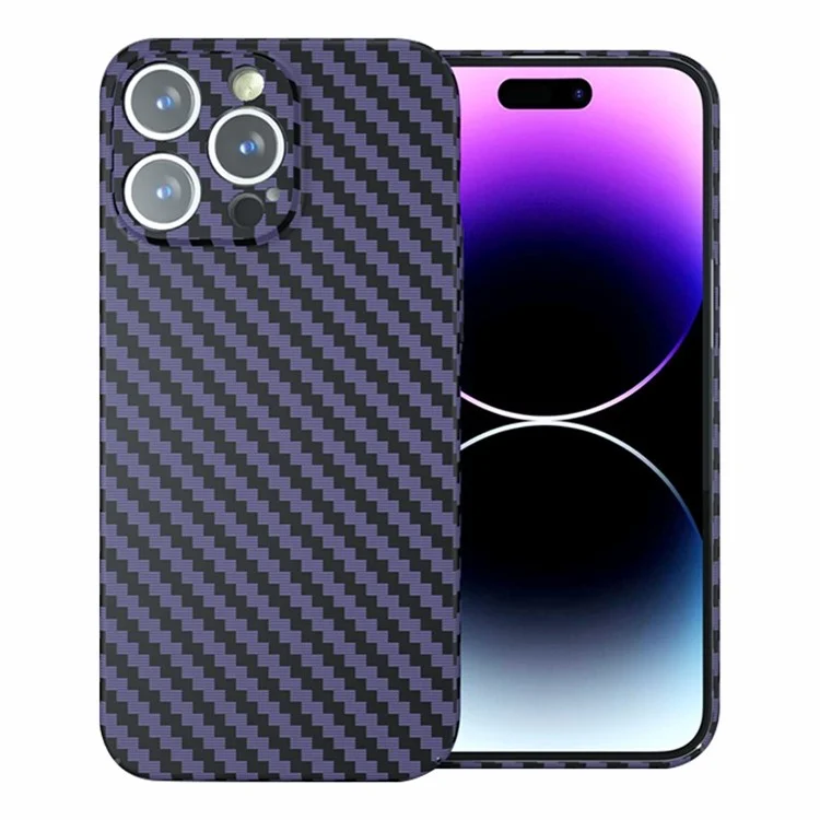 For iPhone 14 Pro Case Splicing Color Hard PC Drop-proof Phone Back Cover - Purple