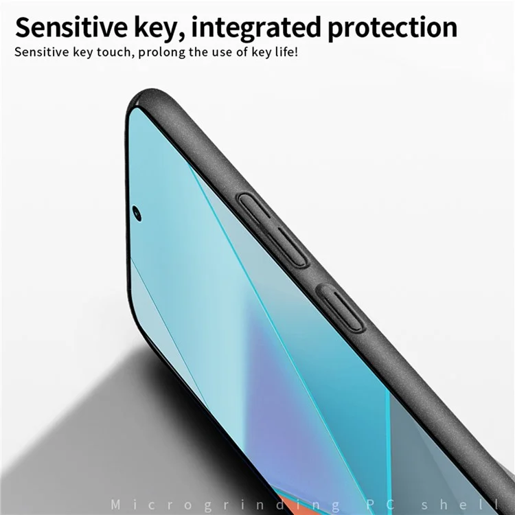 MOFI Shield Matte Series per Xiaomi Redmi Note 13 Pro 4G / Poco M6 Pro 4G Custodia Rigida in PC Copertina per Telefono - Nero