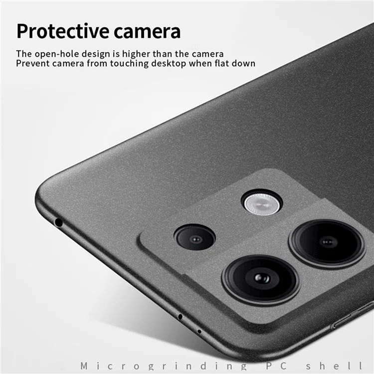 MOFI Shield Matte Series per Xiaomi Redmi Note 13 Pro 4G / Poco M6 Pro 4G Custodia Rigida in PC Copertina per Telefono - Nero