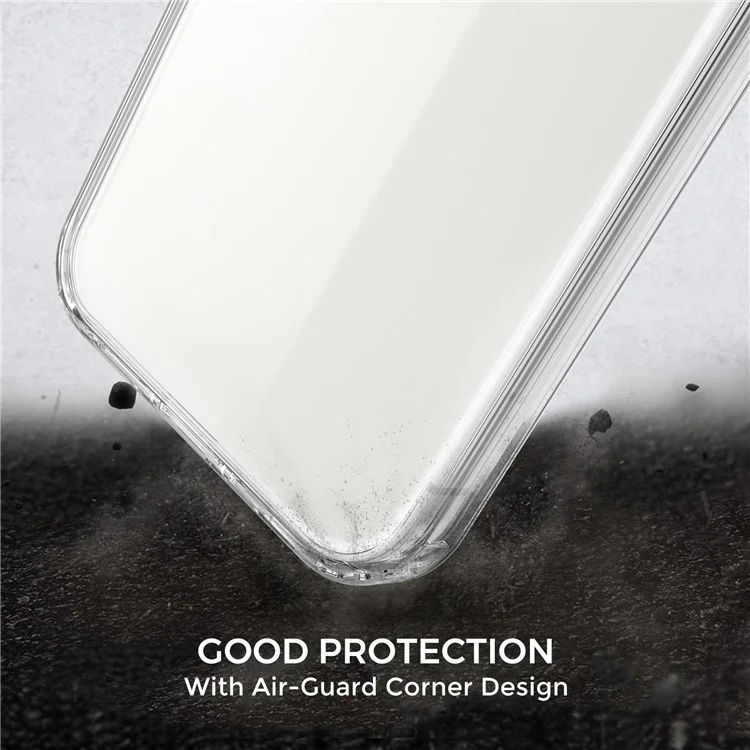 AHASTYLE PC06-N Чехол для iPhone 15 Pro, РС+ТПУ, ударопрочный, прозрачный - прозрачный
