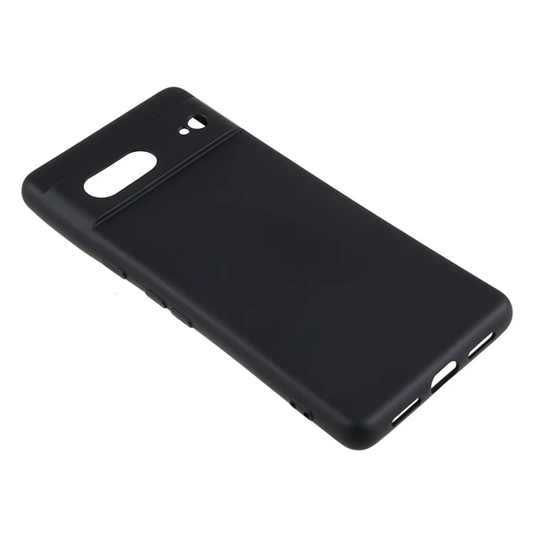 Per Google Pixel 8 Case Fibra Fodera Rubberized TPU Anti-scratch Phone Cover Back Shell - Nero