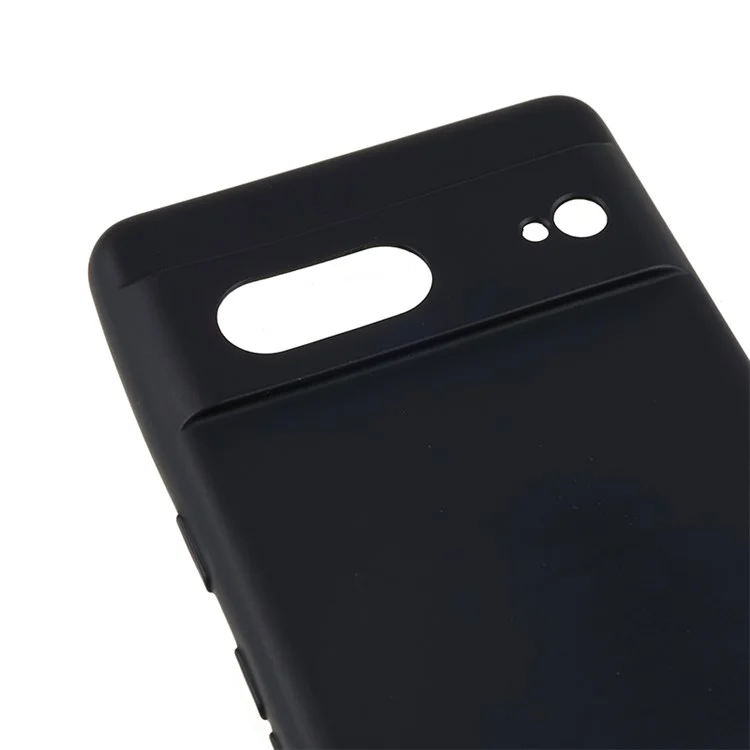Per Google Pixel 8 Case Fibra Fodera Rubberized TPU Anti-scratch Phone Cover Back Shell - Nero