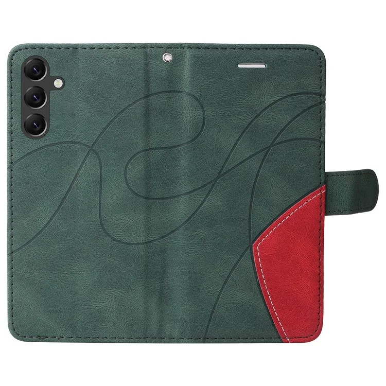 KT Leather Series-1 para Samsung Galaxy A05s 4G Caja Antiarañazos Funda de Teléfono de Cuero Funda de Teléfono de Billetera - Verde
