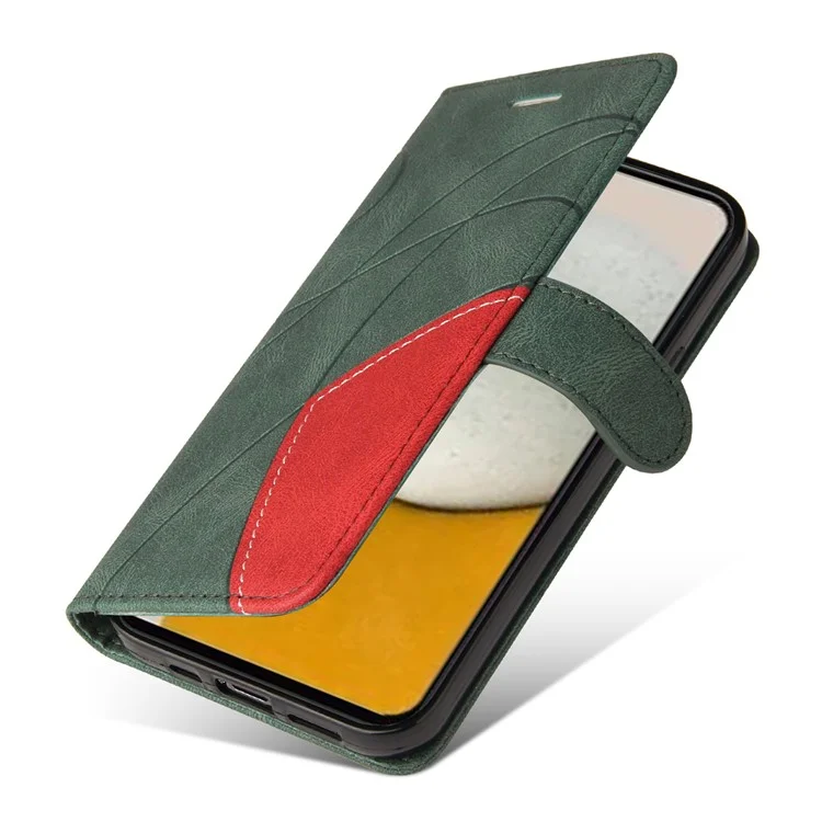 KT Leather Series-1 para Samsung Galaxy A05s 4G Caja Antiarañazos Funda de Teléfono de Cuero Funda de Teléfono de Billetera - Verde