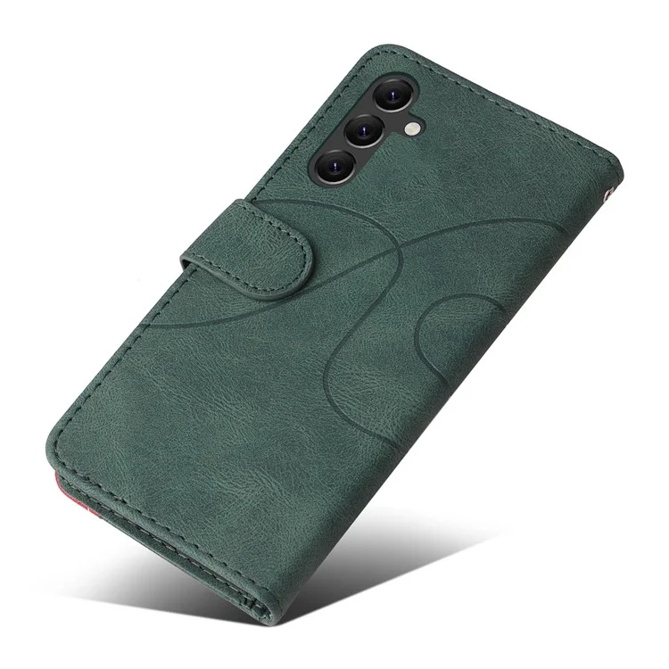 KT Leather Series-1 para Samsung Galaxy A05s 4G Caja Antiarañazos Funda de Teléfono de Cuero Funda de Teléfono de Billetera - Verde