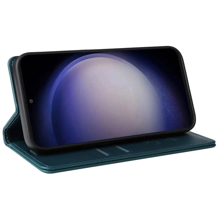 YIKATU YK-001 Pour Samsung Galaxy S23 FE Étui en cuir PU Portefeuille Support Housse de téléphone - Vert