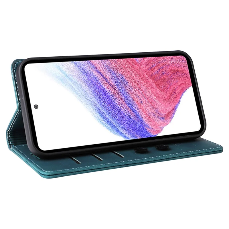 006 Series For Samsung Galaxy A33 5G Case PU Leather Phone Wallet Cover - Green