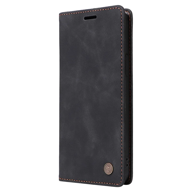 سلسلة 006 لجهاز Samsung Galaxy A33 5G غطاء جلد صناعي مع محفظة للهاتف - أسود