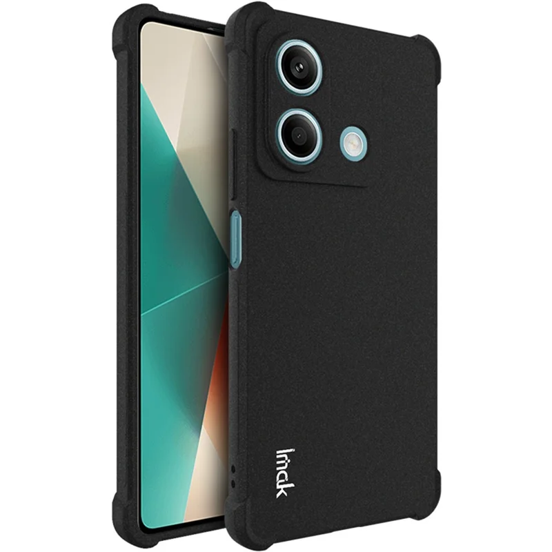 IMAK Für Xiaomi Redmi Note 13 5G Hülle Stoßfest Matte Phone TPU Cover - Schwarz