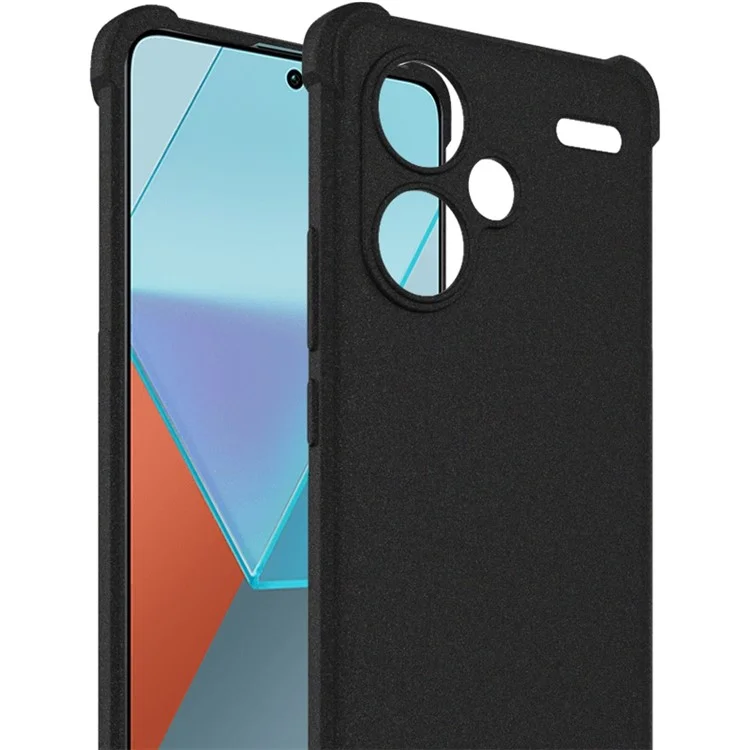 IMAK Pour Xiaomi Redmi Note 13 Pro+ Coque TPU Anti-chute Mate Housse de Téléphone - Noir