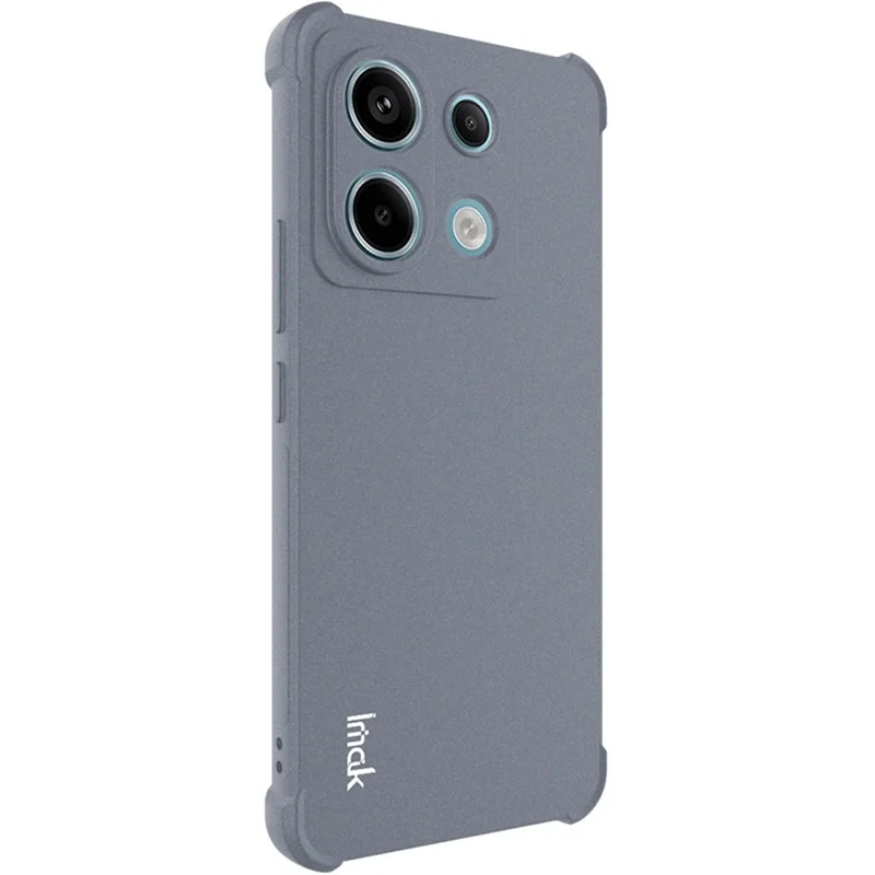 IMAK Custodia per Xiaomi Redmi Note 13 Pro 5G / Poco X6 5G Angoli Rinforzati Cover Opaca - Grigio