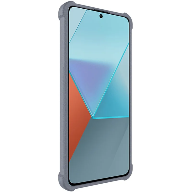 IMAK Custodia per Xiaomi Redmi Note 13 Pro 5G / Poco X6 5G Angoli Rinforzati Cover Opaca - Grigio