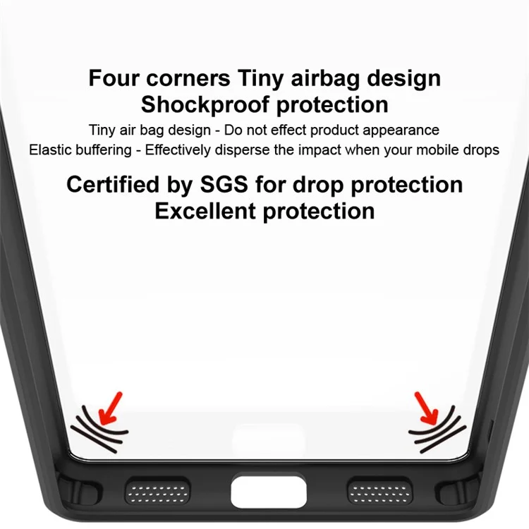 Série IMAK UX-9A pour Redmi Note 13 Pro+ Étui en TPU + PC Housse de téléphone transparente