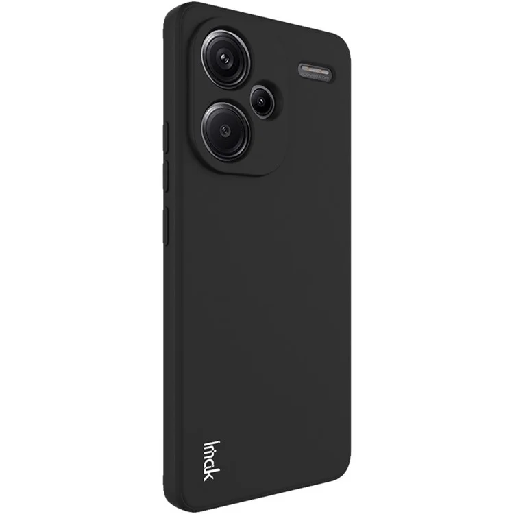 IMAK UC-4 Series for Xiaomi Redmi Note 13 Pro+ Case Straight Edge TPU Back Cover - Black