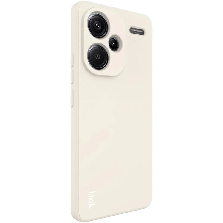 IMAK UC-4 Series for Xiaomi Redmi Note 13 Pro+ Case Straight Edge TPU Back Cover - White