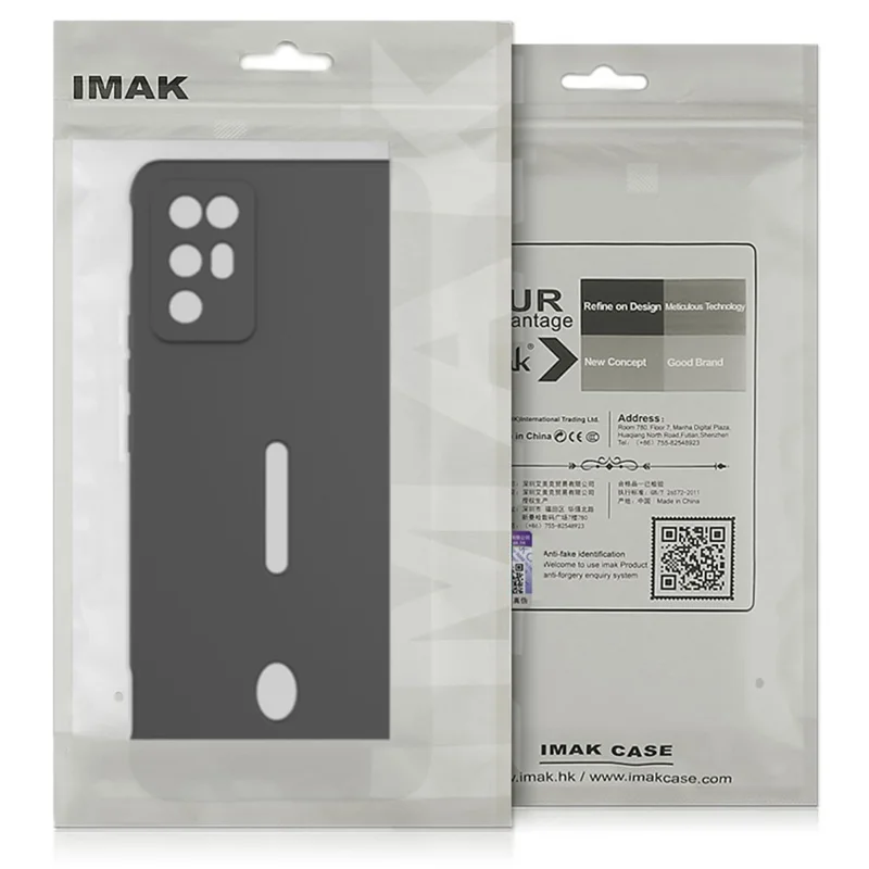 IMAK UC-4 Series for Xiaomi Redmi Note 13 5G TPU Case Straight Edge Phone Cover - Red