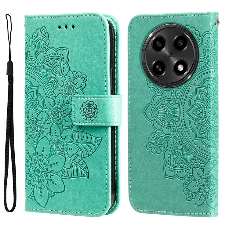 Pour Oppo A2 Pro 5G Étui Support Portefeuille Cuir Housse de Téléphone - Vert