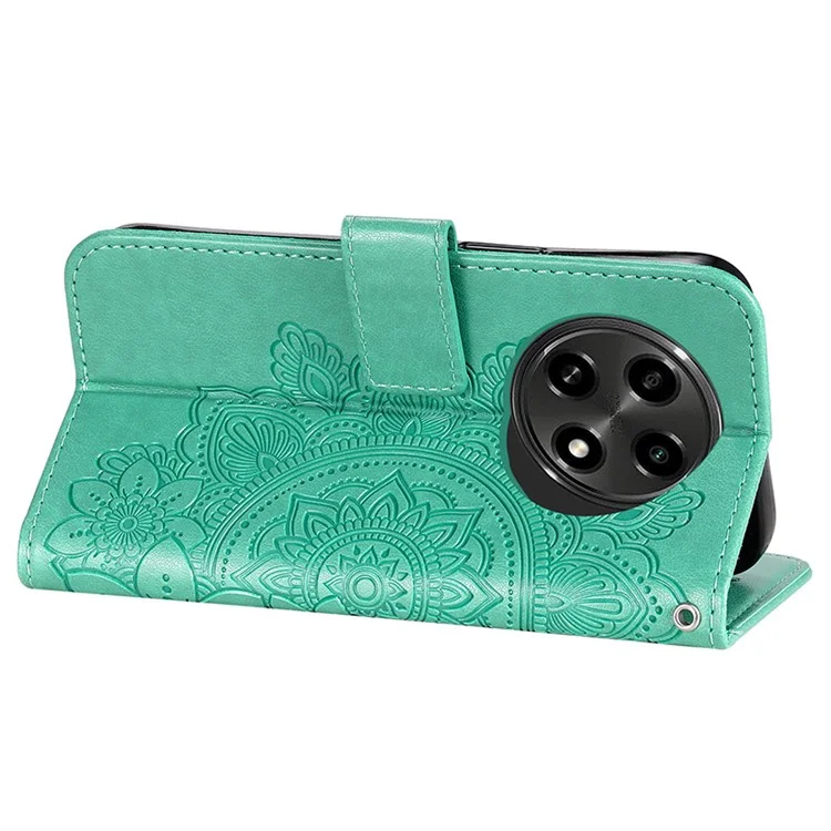 Pour Oppo A2 Pro 5G Étui Support Portefeuille Cuir Housse de Téléphone - Vert