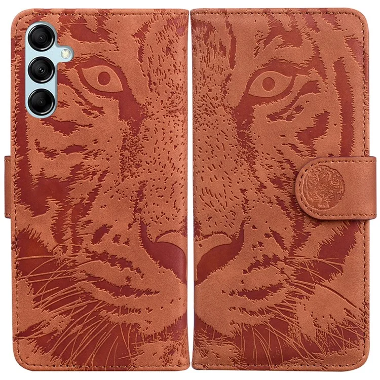 For Samsung Galaxy A15 4G Case Dustproof Wallet Cell Phone Cover - Brown