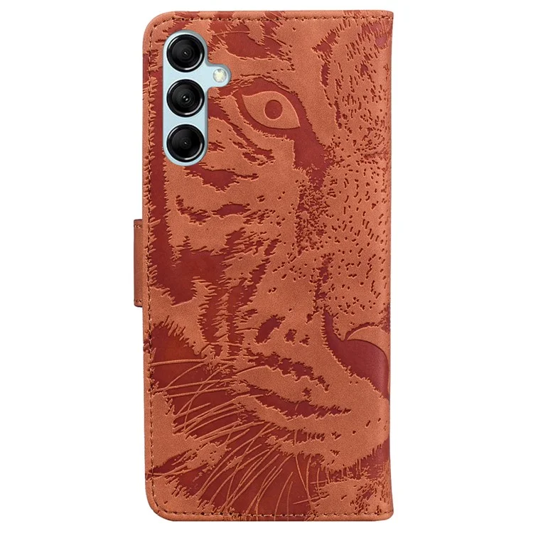 For Samsung Galaxy A15 4G Case Dustproof Wallet Cell Phone Cover - Brown