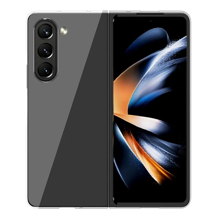 RAIGOR INVERSE ICE Series Para Funda Samsung Galaxy Z Fold5 5G Funda Protectora de PC Transparente para Teléfono