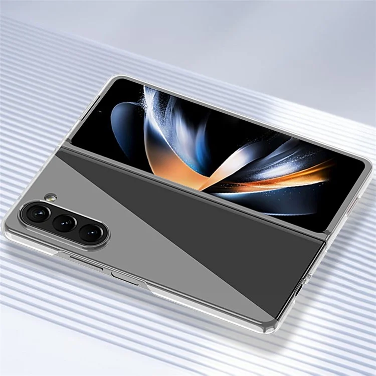 RAIGOR INVERSE ICE Series Para Funda Samsung Galaxy Z Fold5 5G Funda Protectora de PC Transparente para Teléfono
