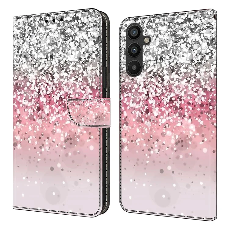 Para Samsung Galaxy A15 4G Case Anti-scratch PU Leather 3D Pattern Phone Cover - Gradiente