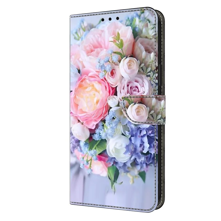 Для Xiaomi Redmi K60 Ultra / 13T / 13T Pro Case 3D Pattern Leather Wallet Phone Cover - Colorful Flower