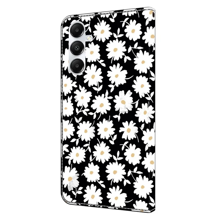 For Samsung Galaxy A05s 4G Case Wallet PU Leather 3D Pattern Flip Phone Cover - Floral