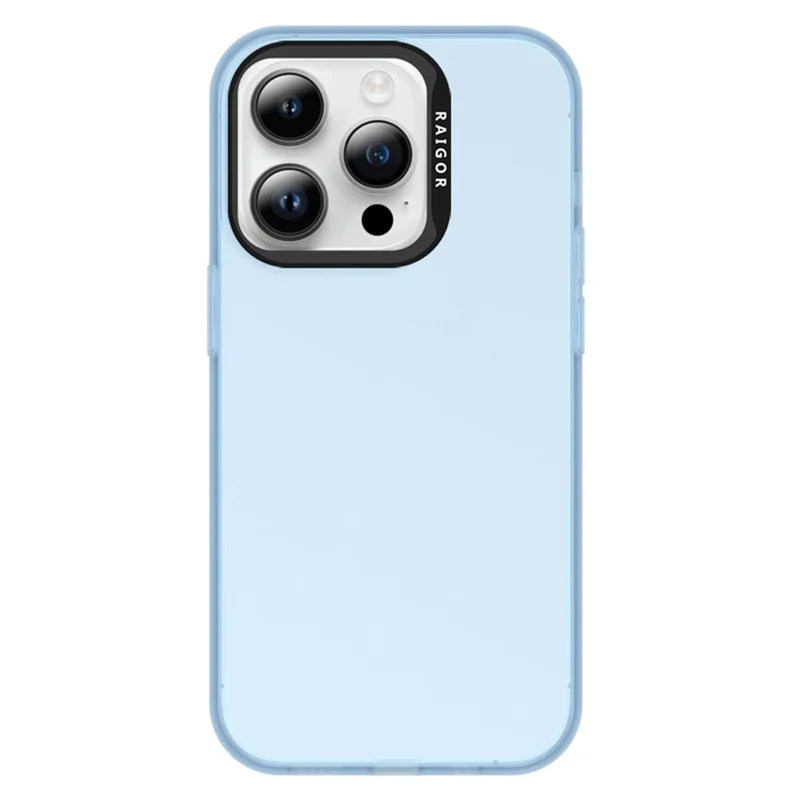 RAIGOR INVERSE Rock Series For iPhone 15 Pro Max Phone Case TPU+PC Protective IMD Cover - Blue