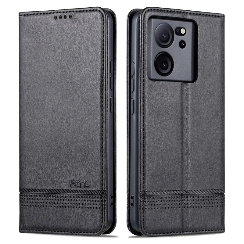 AZNS For Xiaomi 13T / 13T Pro / Redmi K60 Ultra Case Wallet Mobile Phone Cover - Black