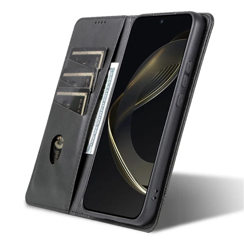 AZNS For Xiaomi 13T / 13T Pro / Redmi K60 Ultra Case Wallet Mobile Phone Cover - Black