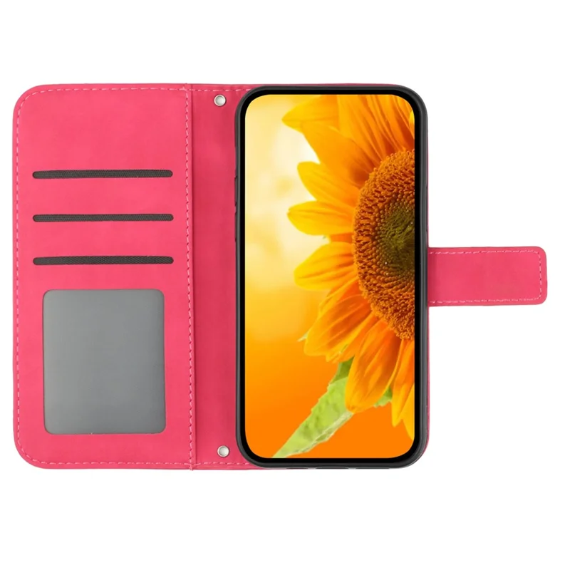 Чехол из искусственной кожи для Samsung Galaxy S24 Ultra с ремешком на запястье - Розовый