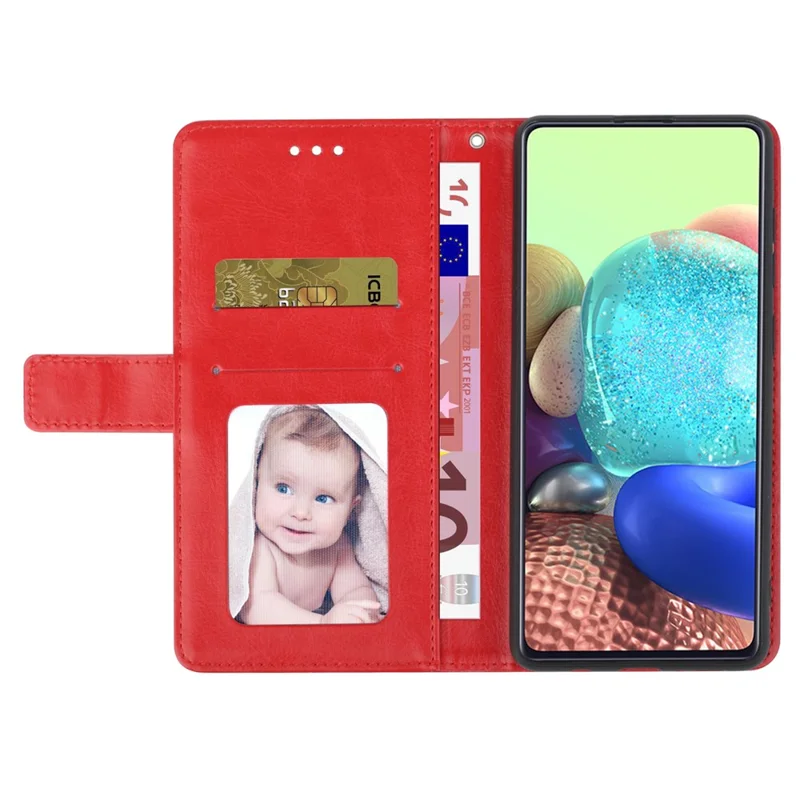 For Samsung Galaxy S24 Ultra Case with Wrist Strap Y Shaped Lines Imprint Leather Phone Cover - Red